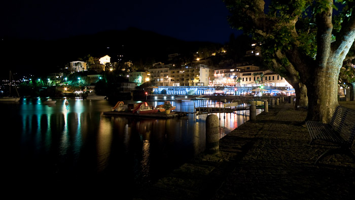 Waterfront at night